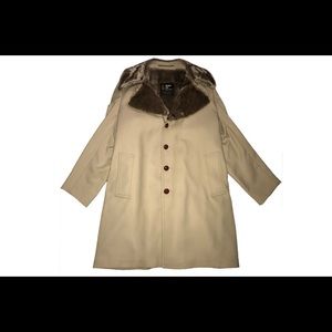 London Fog Limited Edition Faux Fur Trench Coat